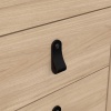 Barcelona Bedside Table 2 Drawers Oak