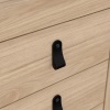 Barcelona Bedside Table 3 Drawers Oak