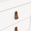 Barcelona Bedside Table 3 Drawers White