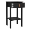 Barcelona Bedside Table with 1 Drawer Black