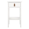 Barcelona Bedside Table with 1 Drawer White