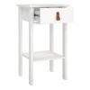 Barcelona Bedside Table with 1 Drawer White