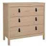 Barcelona Chest 3 Drawers in Oak