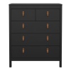 Barcelona Chest 3x2 Drawers Black