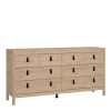 Barcelona Chest 4x4 Drawers Oak