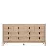 Barcelona Chest 4x4 Drawers Oak