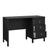 Barcelona Desk 3 Drawers Black