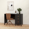 Barcelona Desk 3 Drawers Black