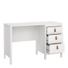 Barcelona Desk 3 Drawers White