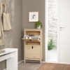 Barcelona Shoe Cabinet 2 Flip Down Doors Oak