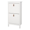 Barcelona Shoe Cabinet 2 Flip Down Doors White