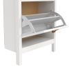 Barcelona Shoe Cabinet 2 Flip Down Doors White