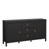 Barcelona Sideboard 2 Doors 3 Drawers Black