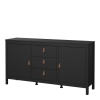 Barcelona Sideboard 2 Doors 3 Drawers Black