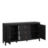 Barcelona Sideboard 2 Doors 3 Drawers Black