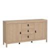 Barcelona Sideboard 2 Doors 3 Drawers Oak