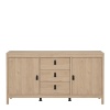 Barcelona Sideboard 2 Doors 3 Drawers Oak