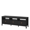 Barcelona Tv Unit 3 Drawers Black