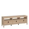 Barcelona Tv Unit 3 Drawers Oak