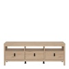 Barcelona Tv Unit 3 Drawers Oak