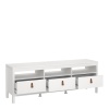 Barcelona Tv Unit 3 Drawers White