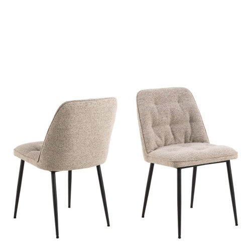 Brooke Dining Chair in Monza Beige Set of 2