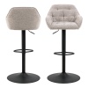 Brooke Swivel Bar Stool in Monza Beige Set of 2