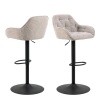 Brooke Swivel Bar Stool in Monza Beige Set of 2