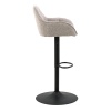 Brooke Swivel Bar Stool in Monza Beige Set of 2