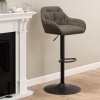 Brooke Swivel Bar Stool in Taupe Set of 2