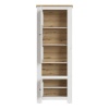 Celesto 2 Door Cabinet in White and Oak