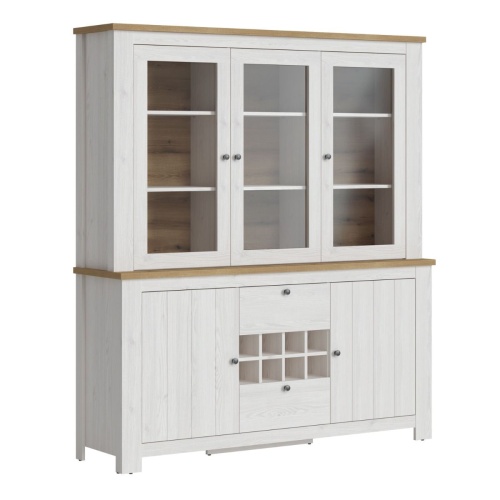 Celesto Display Unit in White and Oak