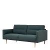 Larvik 2.5 Seater Sofa Dark Green Oak Legs