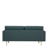 Larvik 2.5 Seater Sofa Dark Green Oak Legs