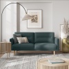 Larvik 2.5 Seater Sofa Dark Green Oak Legs