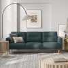 Larvik 3 Seater Sofa Dark Green Oak Legs