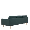 Larvik 3 Seater Sofa Dark Green Oak Legs