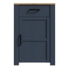 Boho 1 Door 1 Drawer Shoe Cabinet Navy