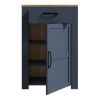 Boho 1 Door 1 Drawer Shoe Cabinet Navy