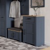 Boho 1 Door 1 Drawer Shoe Cabinet Navy