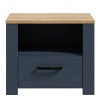 Boho 1 Drawer Bedside Navy