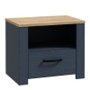 Boho 1 Drawer Bedside Navy