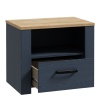 Boho 1 Drawer Bedside Navy