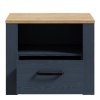 Boho 1 Drawer Bedside Navy