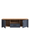 Boho 2 Door 1 Drawer TV Unit Navy