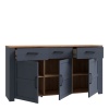 Boho 3 Door 3 Drawer Sideboard Navy