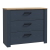 Boho 3 Drawer Chest Navy