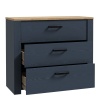 Boho 3 Drawer Chest Navy