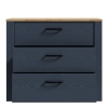 Boho 3 Drawer Chest Navy