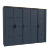 Boho 5 Door Wardrobe Navy